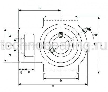 Подшипниковый узел UCT212 TECHNIX