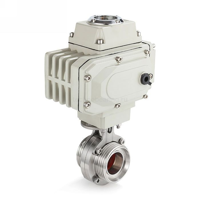 Затвор дисковый с электроприводом нерж. 304 DN50, тип резьба-резьба, DIN TLSD50THS-E TITAN LOCK