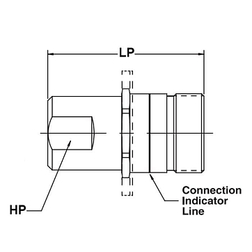 1in, БРС серия W резьбовая, ниппель, латунь, резьба NPT TL8WMN TITAN LOCK
