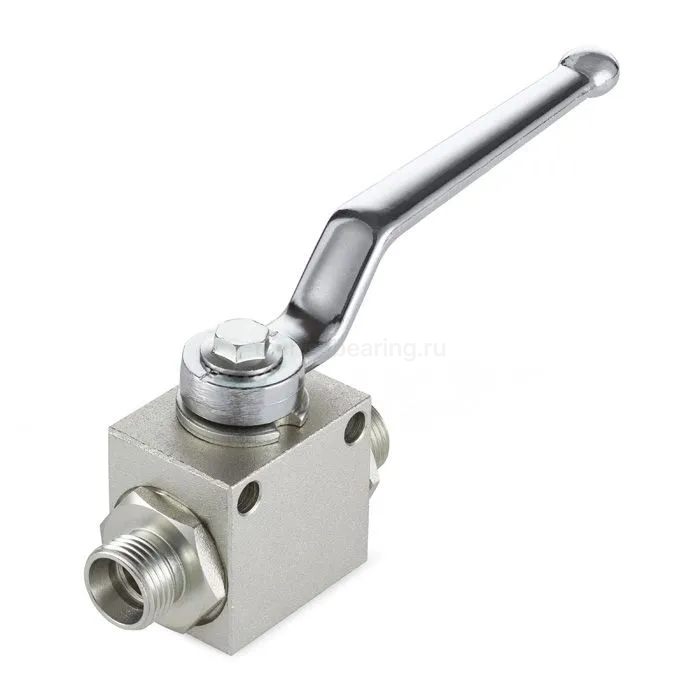 Гидравлический шаровой кран, DN 6 (1/4"), типа НР-НР M14X1.5, с креп. отв., сталь, TLHYDV1/4M TITAN LOCK — детальное фото 1