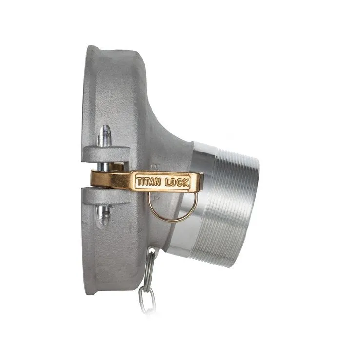 Переходник гравитационный для API адаптера, 4in, с наружной резьбой (BSP) 4in алюминий TL400GAM400AL TITAN LOCK