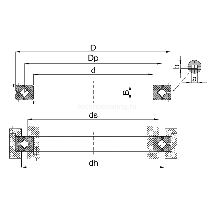 ОПУ серия с перекрестными роликами для точности вращения RB14025 ISB — детальное фото 1