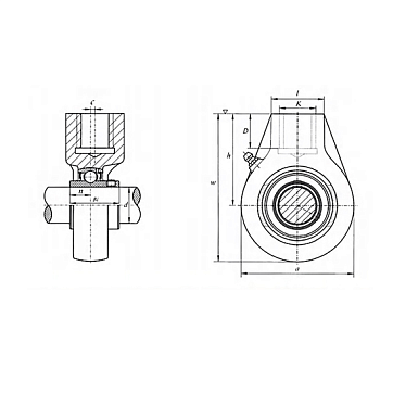 Подшипниковый узел UCHA204 FKD