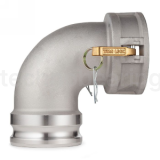 Камлок алюминиевый тип DА (переходник 90° розетка 3" х ниппель 3"), TL300DAAL90 TITAN LOCK