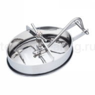 Люк овальный под давление нерж.304, 430x330 мм, внутр. открытие TLTOI43X33SP TITAN LOCK