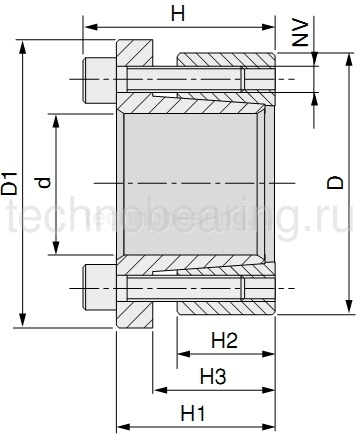 Зажимная втулка KLAB180 (PHF FX51-180x235) Sati