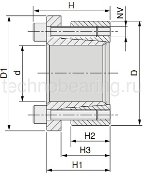 Зажимная втулка KLAB190 (PHF FX51-190x250) Sati