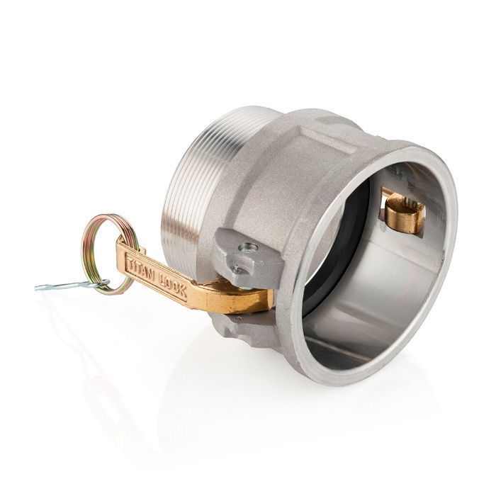 Камлок алюминиевый тип B серия "EcoLine" розетка, наруж. резьба BSP 8", TL800BAL-EL TITAN LOCK