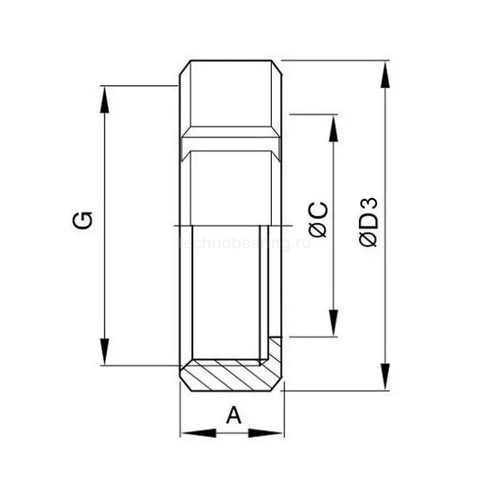 Молочная гайка по стандарту SMS 3/4" нерж. 304 TL3/4NUTS-S TITAN LOCK