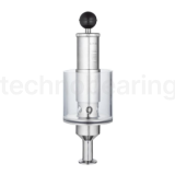 Шпунт-аппарат прямой, до 2,2 бар, под Clamp DN32 нерж. 304 TL32TGMS-CL TITAN LOCK