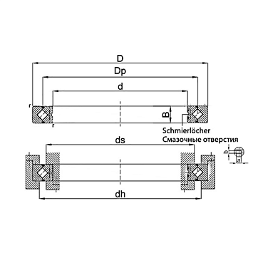 ОПУ прецизионная серия с перекрестными роликами RE11020-UU-CC0-P5 ISKRA