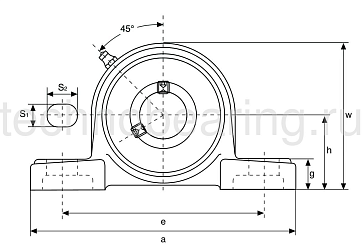 Подшипниковый узел UCP312 (SY60TF) ISB