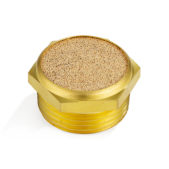 Пневмоглушитель, наруж.резьба 3/8", латунь, тип BSLM, TLP-BSLM-03 TITAN LOCK