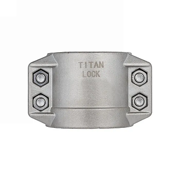 Усиленный 4-х болтовый хомут, нерж. сталь, TL38X6.5SS TITAN LOCK