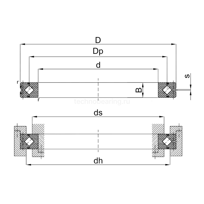 ОПУ серия с перекрестными роликами для точности вращения SX011818 ISB — детальное фото 1