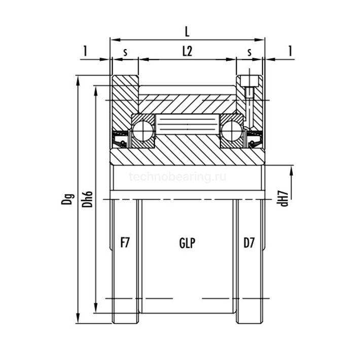 Фланец для обгонных муфт 35F7 (35F5) ISKRA