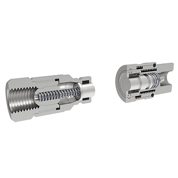 3/8in, БРС серия C, ISO 16028, ниппель, нерж. сталь 304, G1/2" TL3CM-S-G1/2 TITAN LOCK