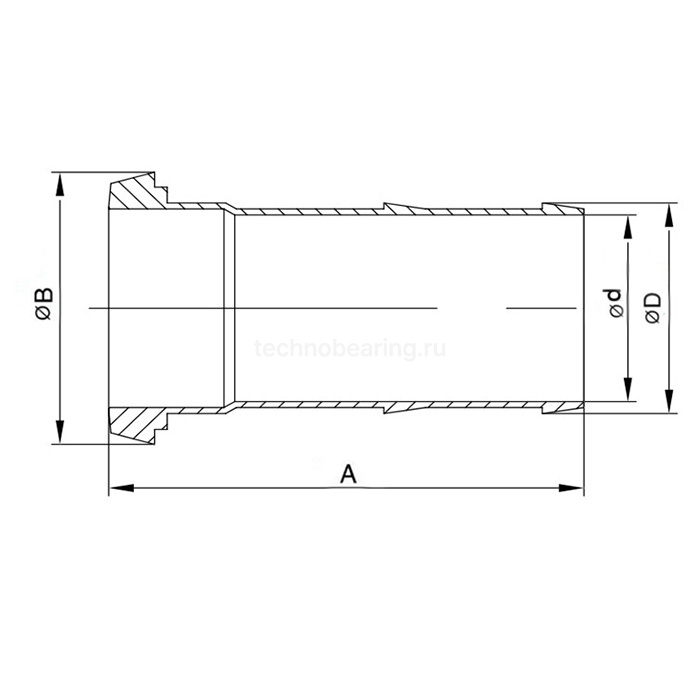 Конический штуцер под рукав DIN 11851 DN80 (хвостовик 85мм), нерж. 316 TL80CONSS-M TITAN LOCK