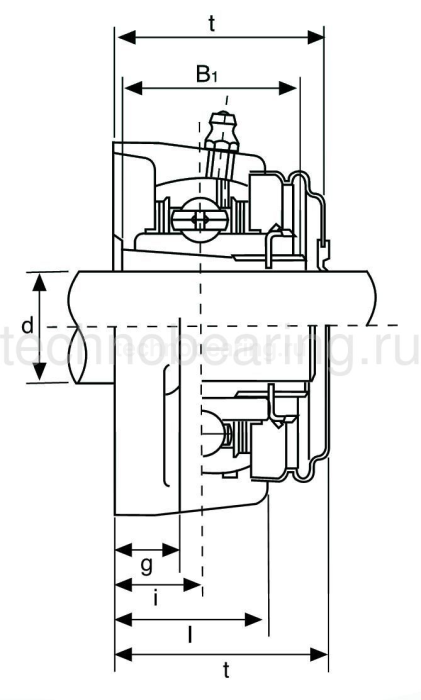 Подшипниковый узел UKFL205 ISB