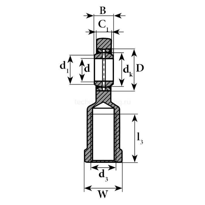Шарнирный наконечник SIL40 ES 2RS ISB