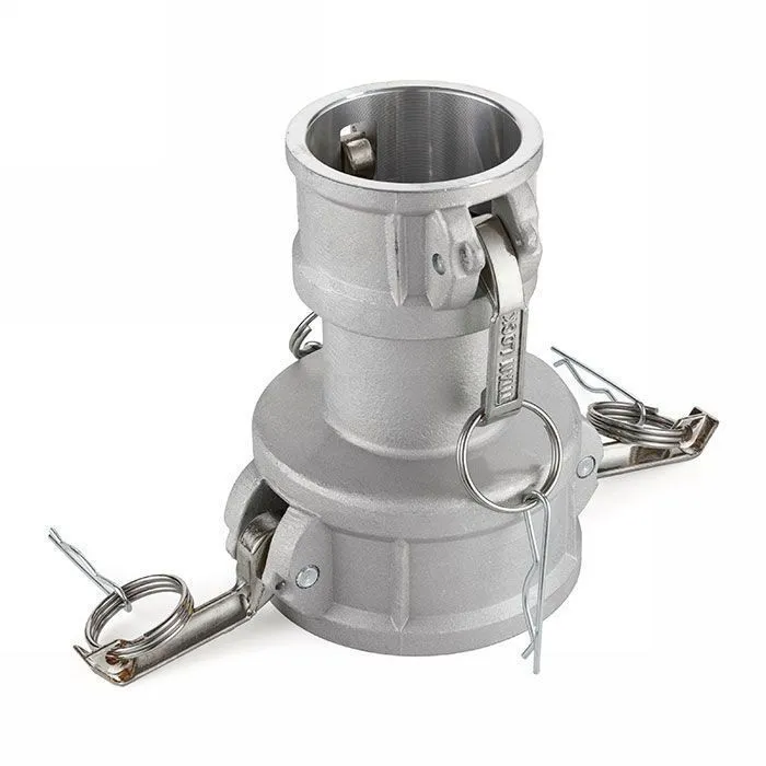 Камлок нержавеющий тип DD (переходник розетка 5" х розетка 4"), AISI316, TL5040DDSS TITAN LOCK