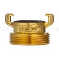 Универсальное соединение для воды NEPTUN (GEKA) с наружной резьбой BSP 1/4", латунь, TLNPM1/4-BR TITAN LOCK