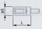 Удлинитель наконечника для индикатора TESA L=50мм