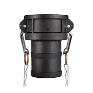 Камлок полипропиленовый тип С, розетка с хвостовиком 3", TL300CPP TITAN LOCK