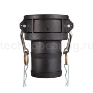 Камлок полипропиленовый тип С, розетка с хвостовиком 3", TL300CPP TITAN LOCK