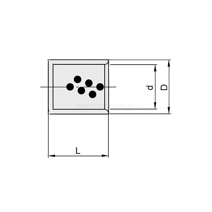 Втулка скольжения BNZ101415 (PBM101415) ISKRA — детальное фото 1