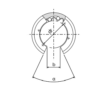 Линейный подшипник LME50-UU-OP ISKRA