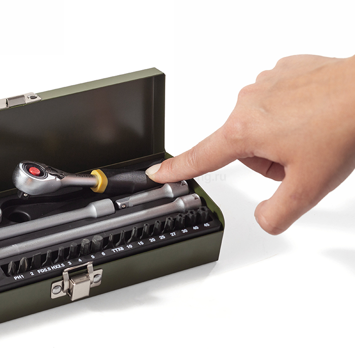 Набор механика с трещоткой 1/4 32 поз. 23078 Proxxon