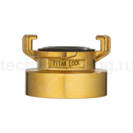 Универсальное соединение для воды NEPTUN (GEKA) с внутренней резьбой BSP 3/4", латунь, TLNPF3/4-BR TITAN LOCK