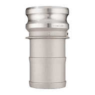 Камлок алюминиевый тип E серия "EcoLine", ниппель с хвостовиком 4", TL400EAL-EL TITAN LOCK