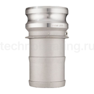 Камлок алюминиевый тип E серия "EcoLine", ниппель с хвостовиком 3", TL300EAL-EL TITAN LOCK