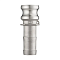 Камлок нержавеющий тип E, ниппель с хвостовиком 2 1/2", AISI304, TL250ESS TITAN LOCK