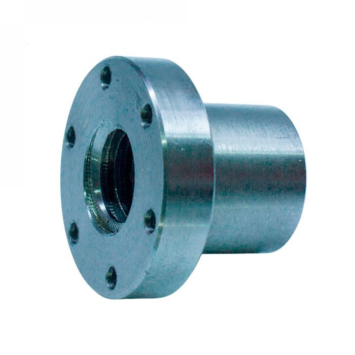 Гайка трапецеидальная с фланцем (сталь) d=36 мм, шаг резьбы 6 мм (лев. резьба), SFR 36-6-G ISKRA