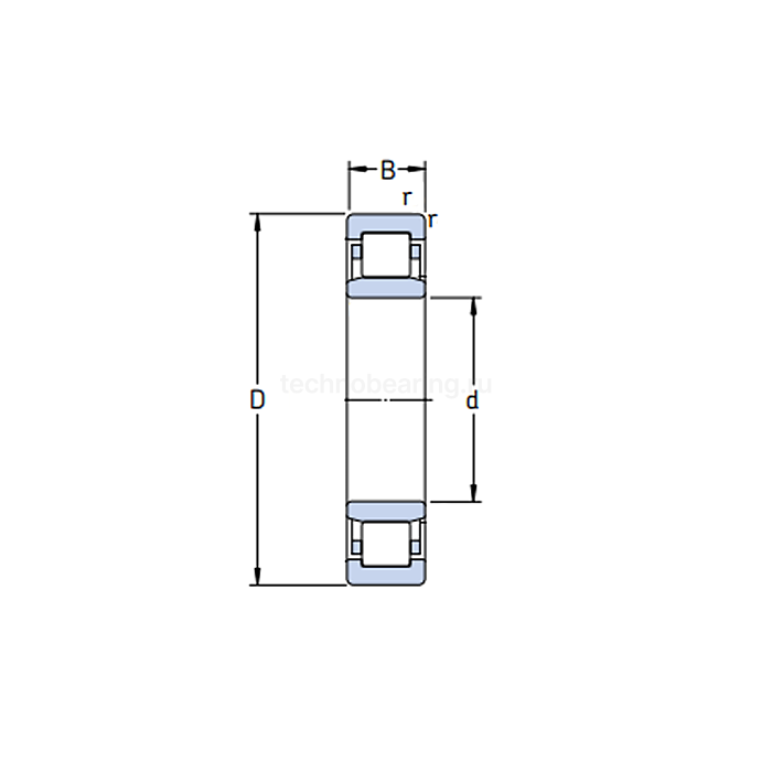 Подшипник NU 2322 ECML/C3 SKF