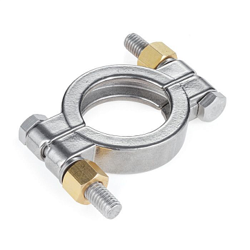 Хомут CLAMP двухболтовый усиленный DN10 нерж.304, DIN TL10CLCR TITAN LOCK
