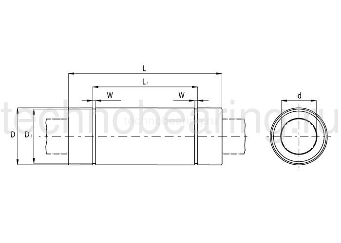 Подшипник KB1029PP NBS