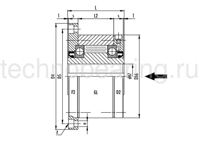 Обгонная муфта GL35F2D2 (GFR35F1F2) CTS