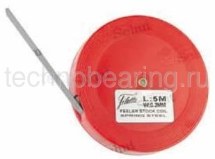 Плоский щуп из закаленной стали в рулетке (w = 12.7 мм,  толщина 0.20 мм) 909.939 Filetta