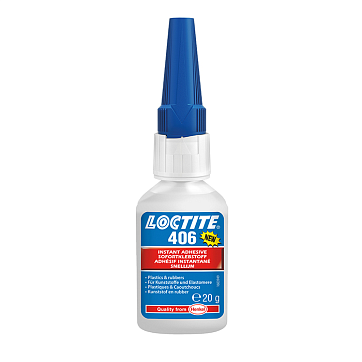 Клей цианоакрилатный для эластомеров и резины, 20 г 406 Loctite