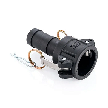 Камлок полипропиленовый тип С, розетка с хвостовиком 1/2", TL50CPP TITAN LOCK
