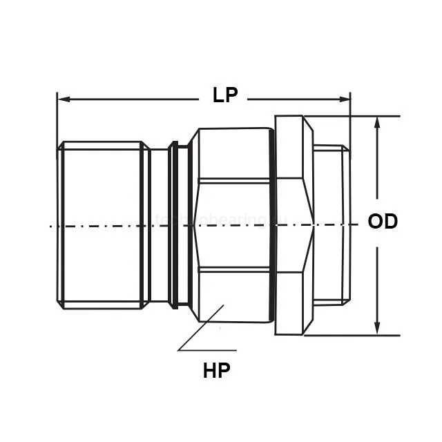 БРС серия I (CVE) резьбовая, ниппель, оцинк. сталь, 3/4in TL6IM TITAN LOCK