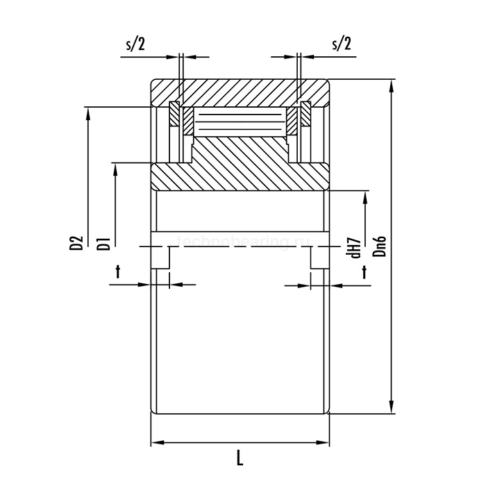 Обгонная муфта UF35 (NF35) ISKRA