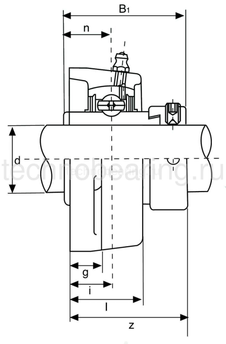 Подшипниковый узел HCFL208 ISB