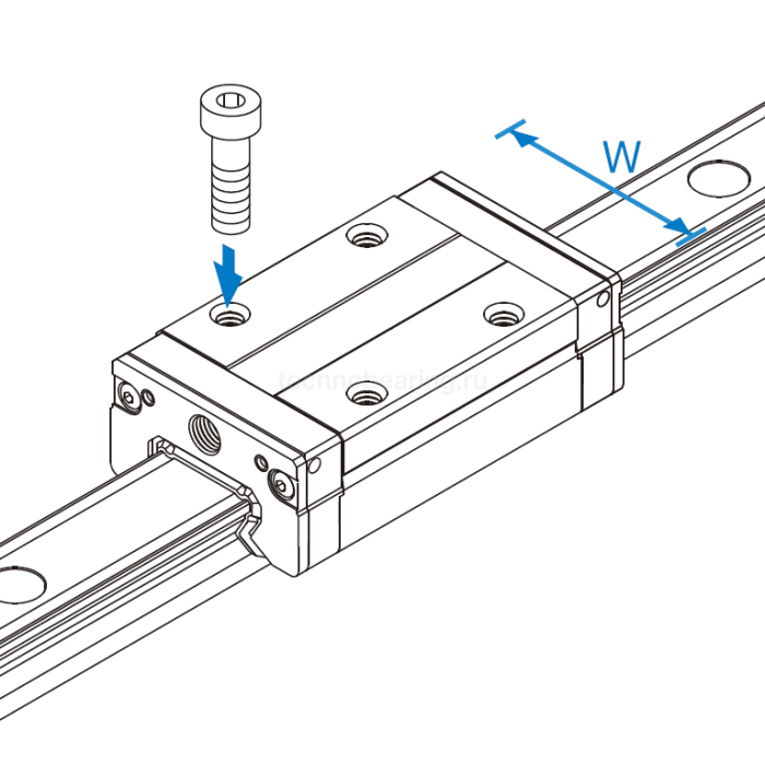 Каретка SSR20XWSSC1 THK