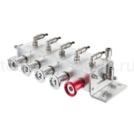 Пневматический блок управления донными клапанами автоцистерны 4-х отсечный, алюминий, TLCU4 TITAN LOCK