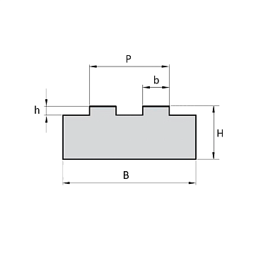 Направляющая для цепи 16B-2 тип 2Т H=15 L=2000 ISKRA
